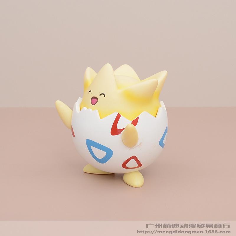 Kawaii Pokemon Happy Togepi Anime Figure Car Desktop Ornament Cute Model Doll Boys And Girls Toys Surprise Gift Collectible