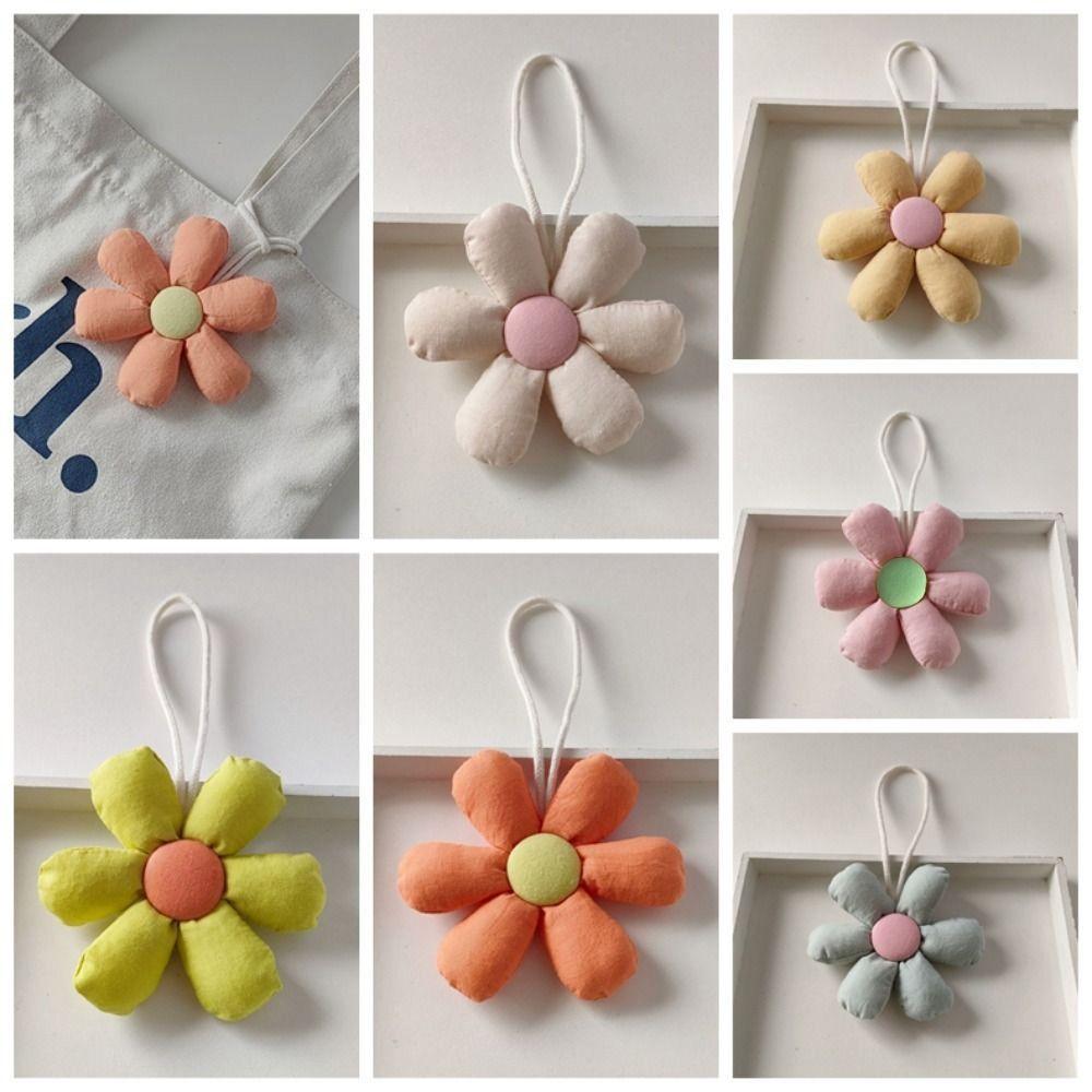 Stoffblumen-Taschenanhänger Taschenanhänger Anhänger Gefüllt Frisch Rucksack Dekoration Tasche Passende Accessoires Koreanischer Stil Blumiges Lanyard Geschenk