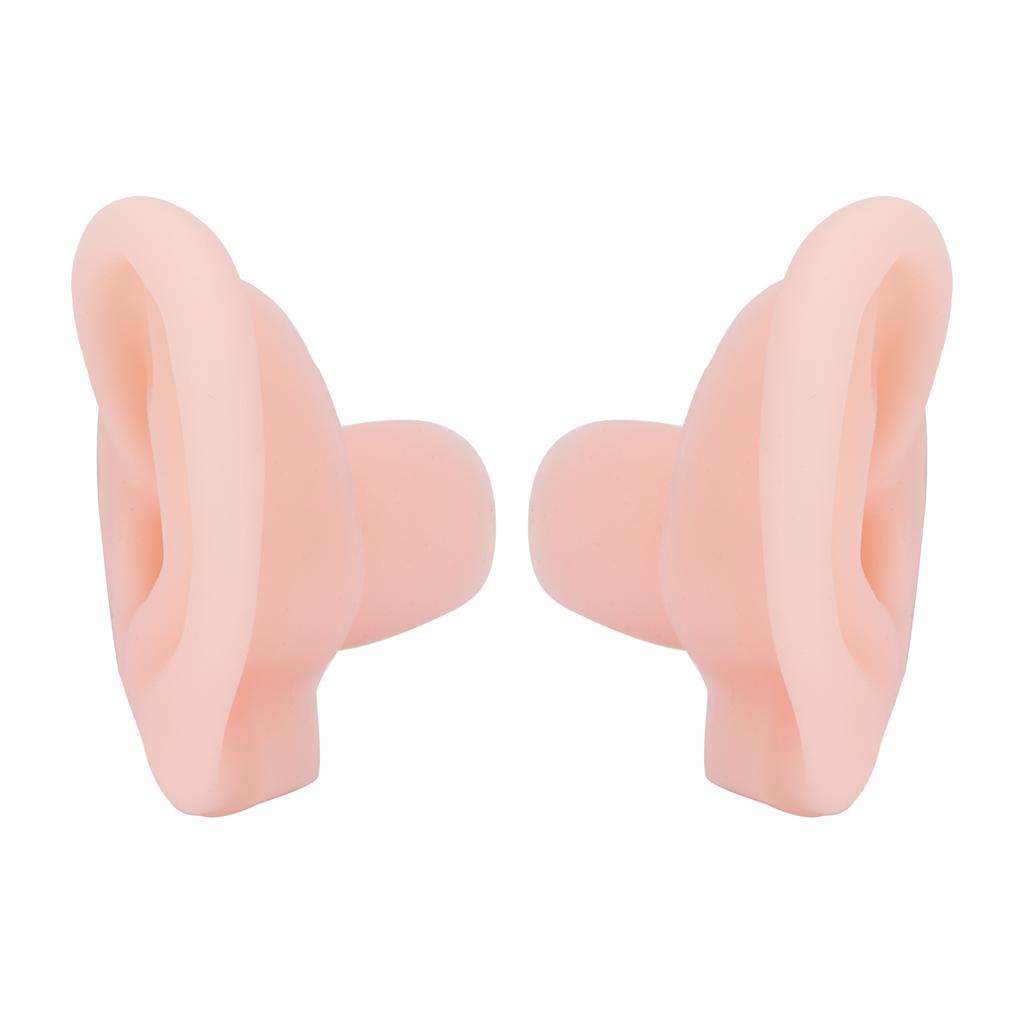 1 Pair Silicone Simulated Ear Model Flexible Soft Ear Model for Hospital Display Learning