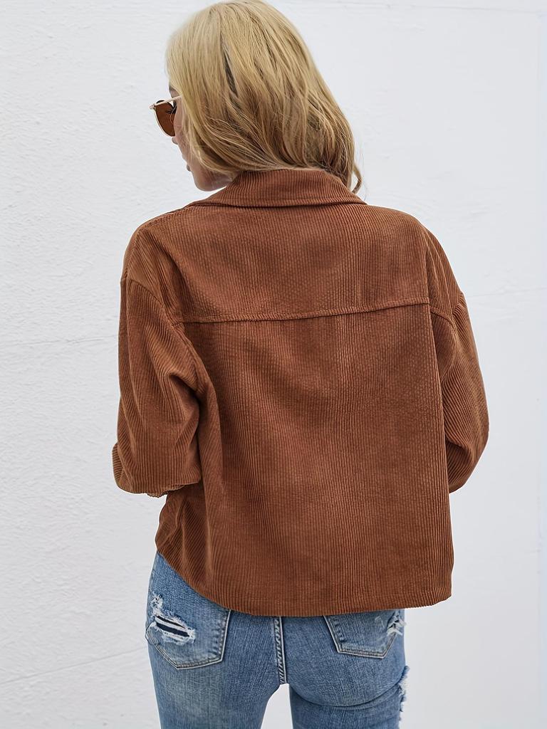 2026 Women's Versatile Solid Color Open-Front Long Sleeve Jacket