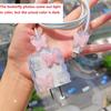 Data Line Bite Accessories for IPhone 18/20w Pink Crystal Butterfly Iphone Cable Protector Protective Cable Cover RXQ06