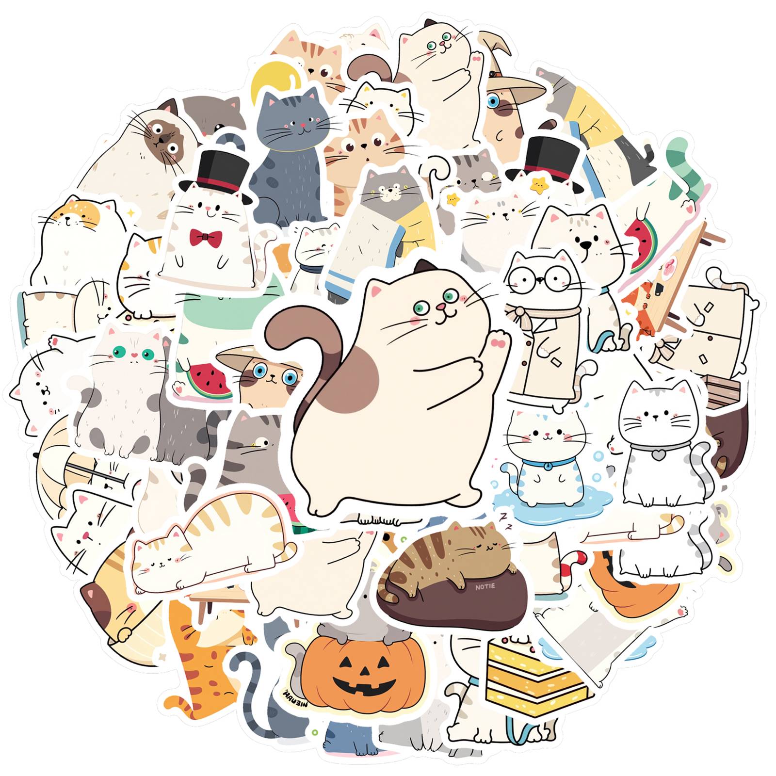 

35pcs Cartoon Christmas Stickers Playful Stationery Stickers Funny Stickers For DIY Phone Guitar Laptop Notebook Suitcase