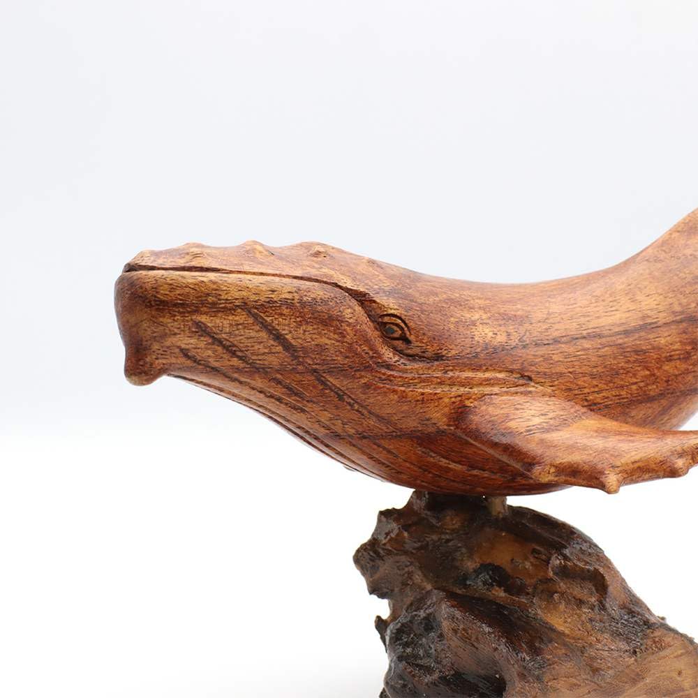 Tomo Corporation Antique Wood Carving Whale
