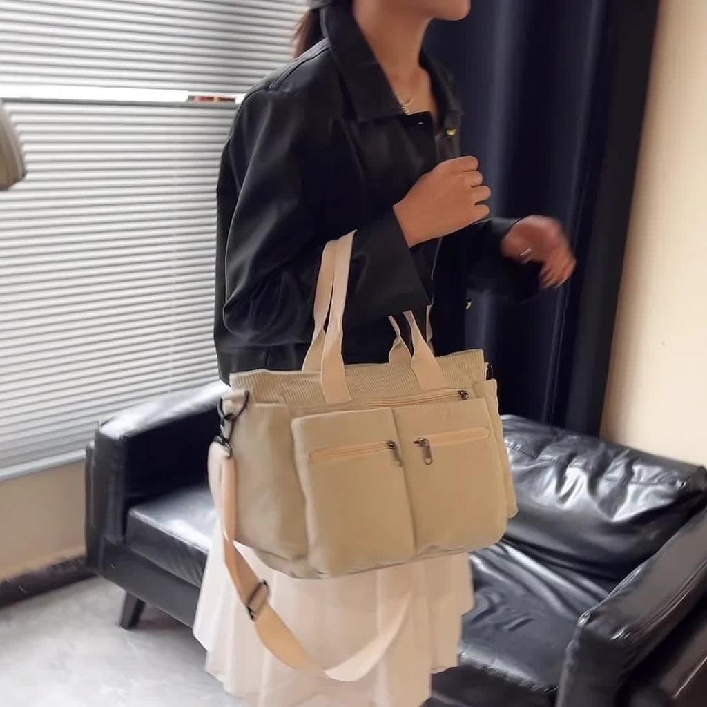 Women's Velvet Large Capacity Shoulder Messenger Bag