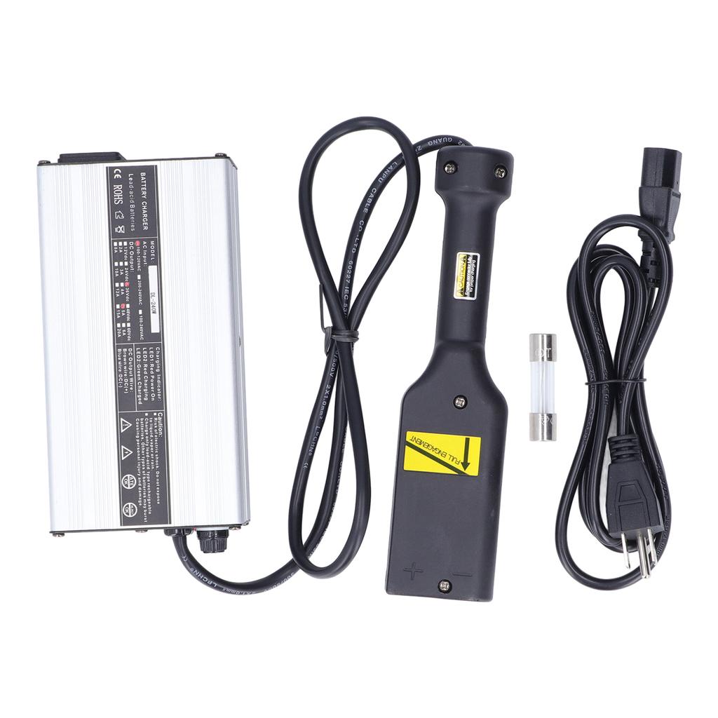 Club Car Battery Charger 36V 5A Silver Shell Aluminium   60HZ Replacement for Taylor Dunn