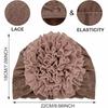 Soft Turban Hat Solid Color Pullover Hat Elegant Women's Hijabs  Women Headwear