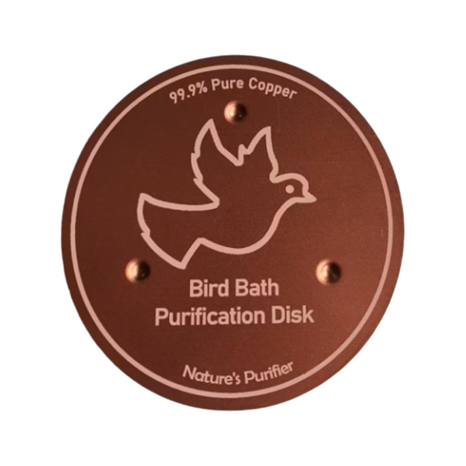 

Медный диск для очистки пруда с птицами One Size