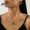 Minimalist Jewelry Set 2Pcs/Set Women Enamel Flower Charm Adjustable Beautiful