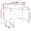 Desk Black Oak Effect 100 x 50 x 90 cm