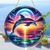 Vibrant Dolphin Window Decoration for Home and Office. An Ideal Gift for Family and Friends.
