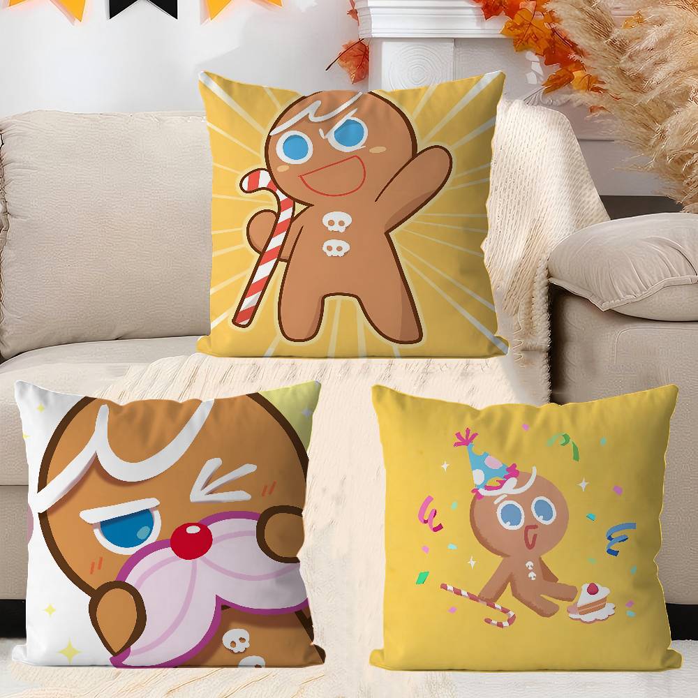 Anime Cookie Run K-Kingdom Cushion Cover Pillow Cover Decor Pillowcase Printed Cushion Case For Couch