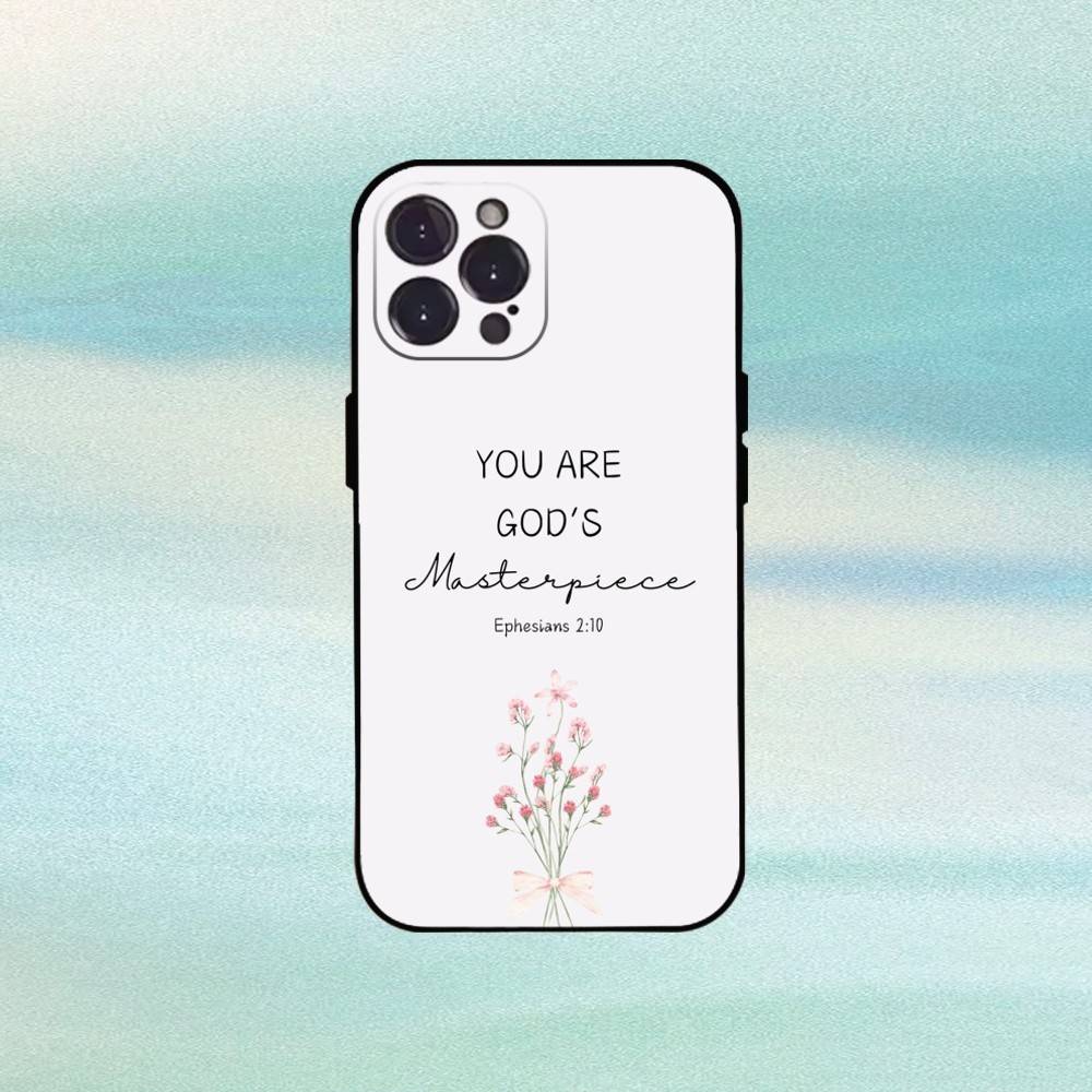 J-Jesus B-Bible Verse Phone Case For iPhone17,16,15,14,13,12,Plus,Pro Max, 5G Others Soft Black Cover