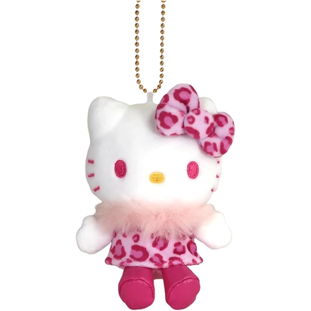 Nakajima Corporation Hello Kitty Mascot Collection Animal Pink Plush Toy H10xW8.5xD4.5cm