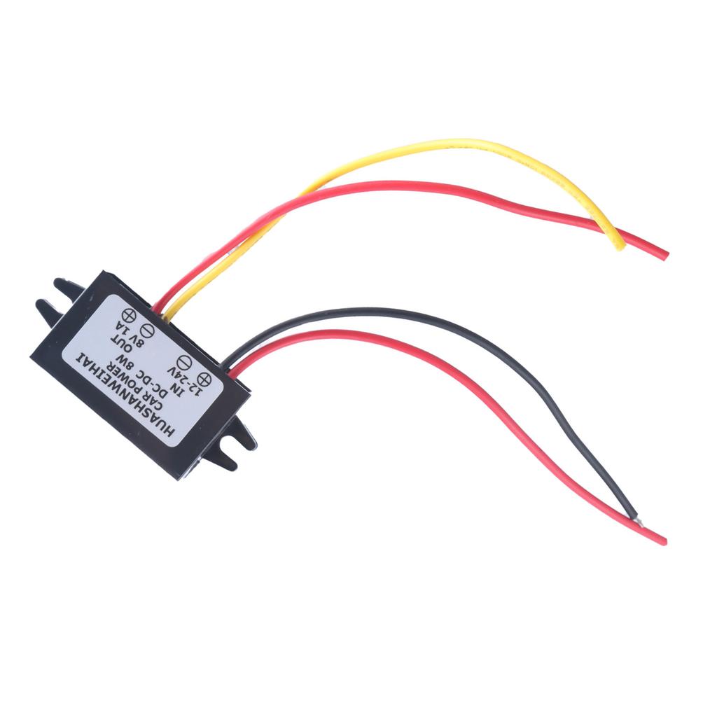 Wasserdichte Buckk-Konverter 12 ~ 24 V auf 8 V 1 A Stromversorgungskonvertermodul für Auto-LED-Anzeige, Motor