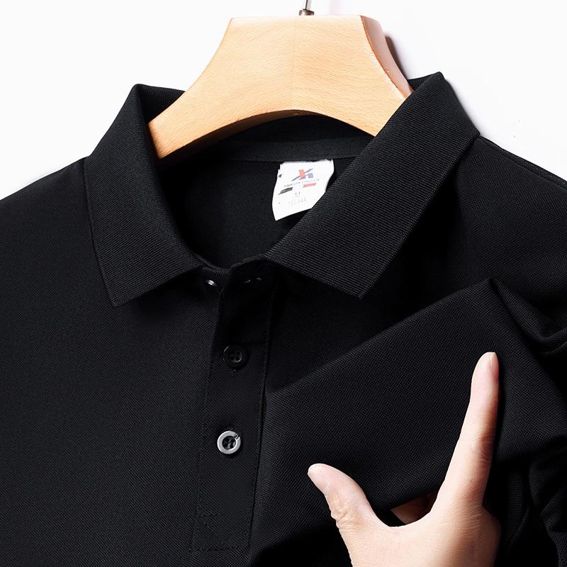 Yiran shoes Heren IJszijde Polo Heren T-shirt Zomer Effen Kleur Werkkleding Korte Mouw Heren T-shirt Casual Revers Kleding voor Heren XXXL