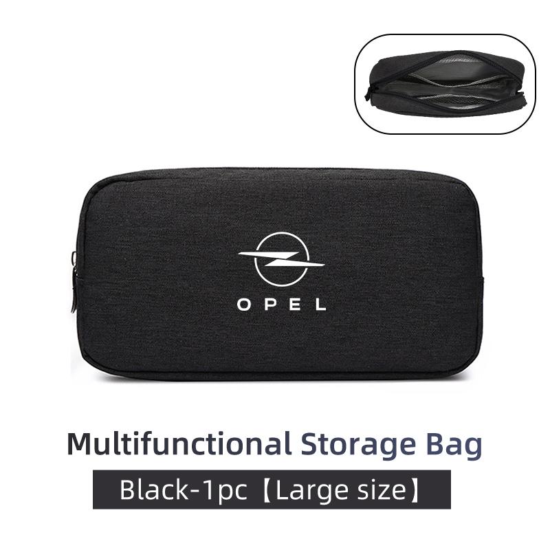 Car Logo Digital Storage Bag Waterproof Data Cable Travel Handbag For Opel Astra Corsa Insignia Zafira Vectra Meriva Mokka Grand QS7