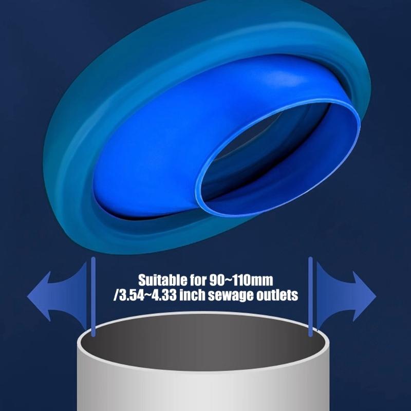 Corrosion Resistant Toilet Offset Flange Seal Wear Proof Offset Toilet Flange Seal for Secure & Hygienic Bathroom Setups