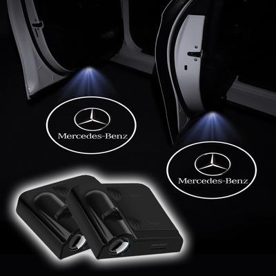 1/2Pcs Car Door Projector Lamps LED Welcome Light Emblem For AMG C500 C200 C300 A B C E GLA CLA GLK GL ML GLE W204 W205 W203 W211 W213