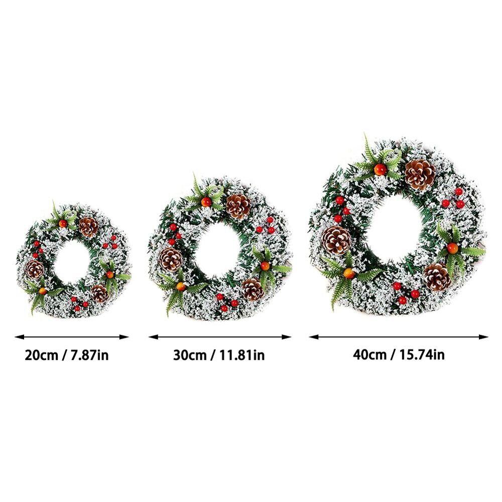 Christmas Decorations 20/30/40cm Christmas Wreath Artificial Wreath Door Hanging