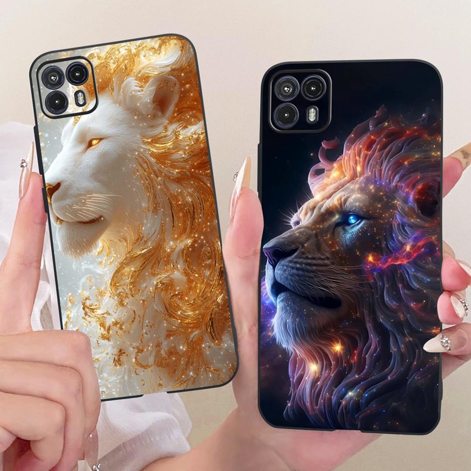 For Motorola Moto G50 5G Case XT2149-1 Cute Lion Luxury Painted Cover Soft TPU Matte Phone Case For Motorola G50 MotoG50 5G Bags
