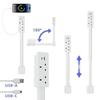 Adjustable Length Power Outlets Extender Power Socket Home Office Electrical Wall Plug Rotates Electrical Outlet Extender