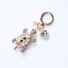 Keychain Sparkling Rhinestones Turtle Shape Bag Ornament with Faux Pearls Decor Bags Keys Decoration