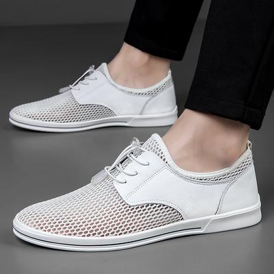 Fashion Soft Sole Casual Versatile Outdoor Shoes Men Sneakers Flats Shoes Summer Breathable Hollow Out Lightweight Anti-slip Wearable