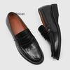 Hot Luxury Slip On Dress Shoes Men Genuine Leather Italian Loafer Shoes For Men Black Patent Leather Formal Oxford Men Wedding