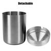 Stainless Steel Ashtray Detachable Creative With Lid Windproof Home Accessories Smoke T obacco Ash Holder Container Car Ashtray