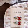 Autumn Retro Coffee Color Love Bow Hairpin Temperament All-match Children's Hair Accessories Side Bangs Hairpin Headdress
