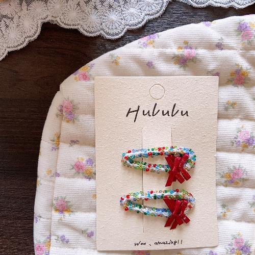 Autumn Retro Coffee Color Love Bow Hairpin Temperament All-match Children's Hair Accessories Side Bangs Hairpin Headdress