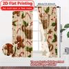 2D Flat Printing  2pcs Gingerbread Joy Popular Creative Curtains Polyester Easy Install Curtains Gifts Use for Bedroom   Living