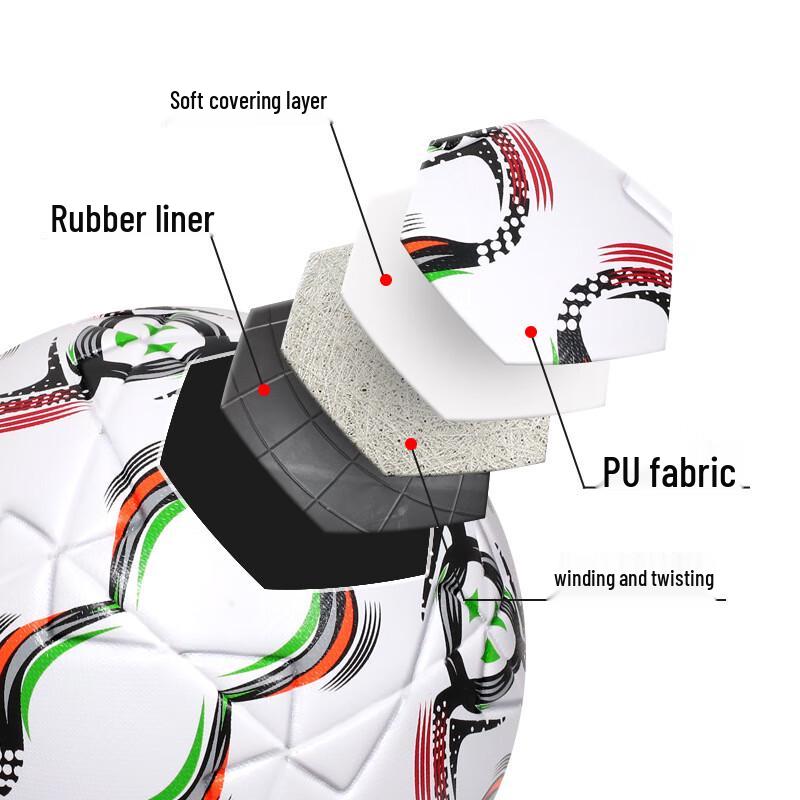 SHXI Machine-Stitched Size 5 Soccer Ball
