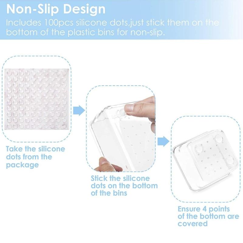 Delicate Bathroom Vanities Tray Organizers Functional Clear Organization Drawers Versatile Storage Solution for Home Use