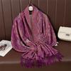 Paisley Pashmina Shawl Scarf Women Jacquard Cashew Printed Scarves Flowers Borders Female Tassel Blanket Wraps Ethnic Shawls