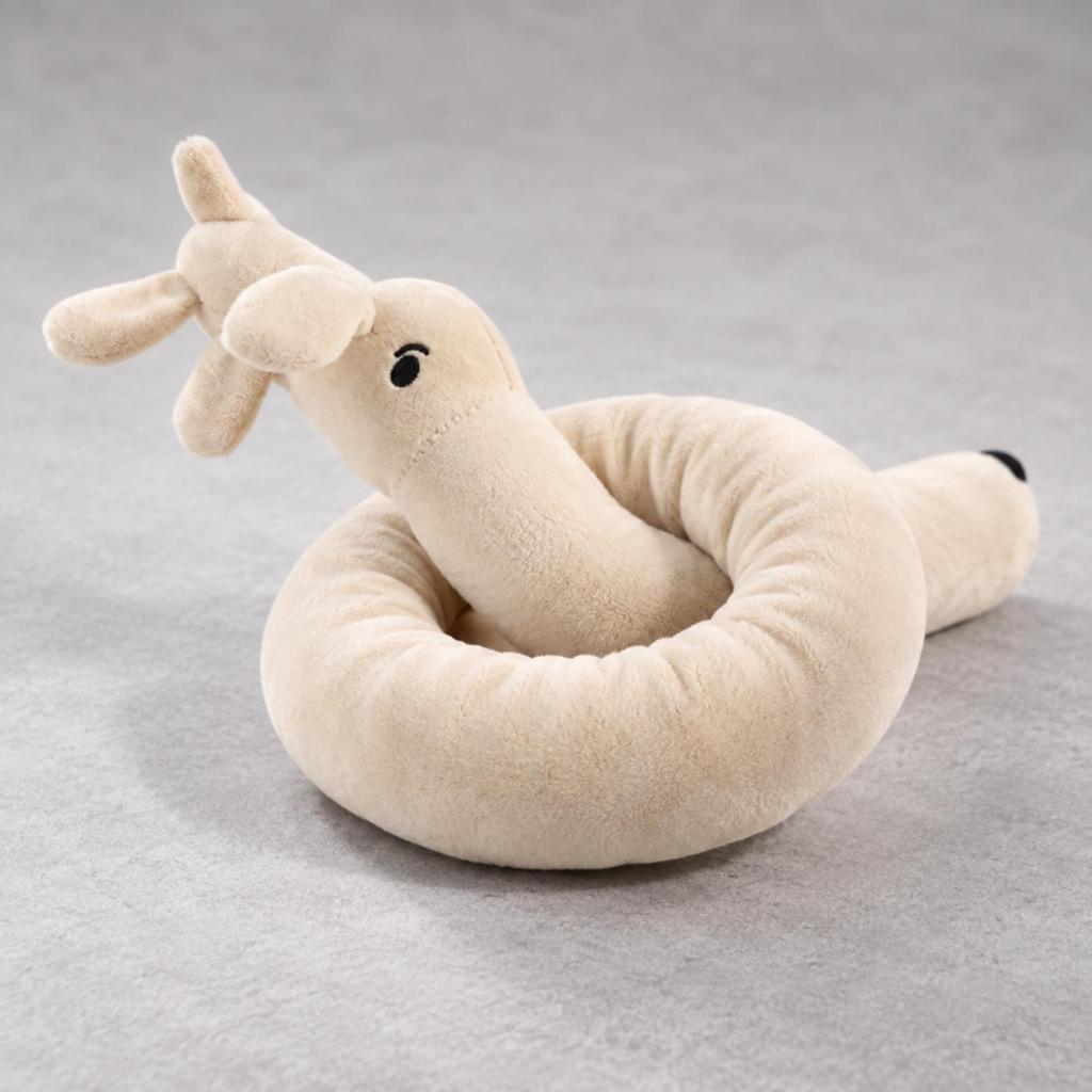 Long Soft Stuffed Dog Toy with Squeaker Squeaky Squeakers Cuddly