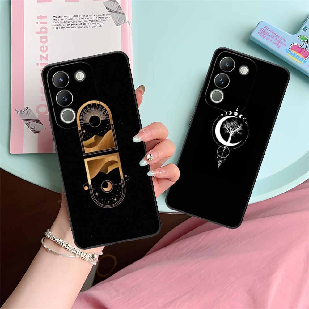 Sun Moon Mobile Cell Phone Case for VIVO Y77 76 75 74 73 72 58 56 55 51 50 38 36 Y19 Y18 Y03 Y01 5G Colorful Printing Cover