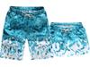 Quick-Dry Couple's Beach Shorts: Men's Breathable Swim Trunks & Women's Casual Printed Shorts