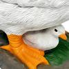 Solar Duck Statue Creative Design Resin Garden Light Weatherproof for Patio