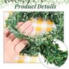 24.6 FT Artificial Green Vines for Decoration Mini Leaf Garland Green Vines Yards Fake Vine Garland Vine Ribbon Wreath Accessory Ivy Garlands for