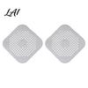 Floor Drain Strainer 2PCS Square Cover for Shower Floor TPR Hair Catcher Odor Filter Stopper Detachable Deodorizer Pad Bathroom Kitchen And Laundry