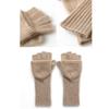 Half Finger Gloves For Men Women Cashmere Wool Blend Flip Cover Handwear For Smartphone Compatibility Winter Essential