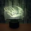 XM7922-Hmnzxy Nouveau Football 3D Veilleuse Colorée Tactile Télécommande Usb 3D Led Petite Lampe De Table Décorative