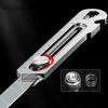 Multifunctional Utility Knife 6 In 1 Stainless Steel Office Stationery All Purpose Cutter Bottle Tin Opener Screw Ruler