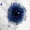 Elegant Black Fascinator Hat With Net Flower and Hair Clip Headpieces Unique Hair Accessories for Women Girls