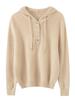 Luxuriöser Damen-Kapuzenpullover aus 100% Kaschmir - Eng anliegende Strick-Basisschicht für Herbst/Winter