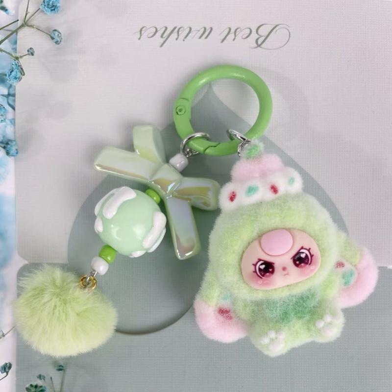 1Pcs Kawaii Cartoon Babythree Mini Keychain Cute Doll Bag Pendant Gift Diy Accessories Decoration