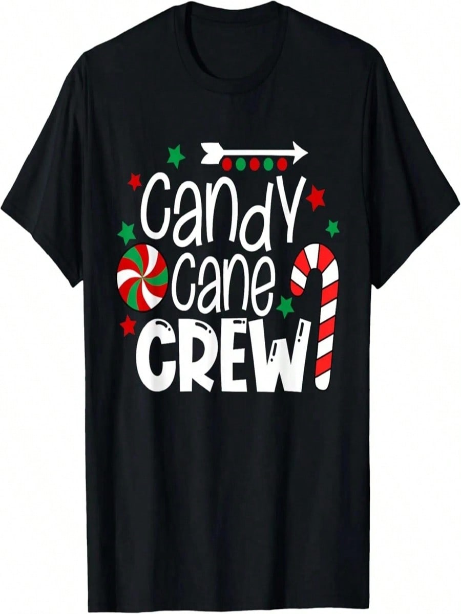 Candy Cane Crew Christmas Xmas Love Candy Boys Girls Kids T-Shirt S разноцветный