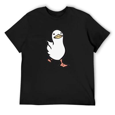 Fröhliche laufende Ente Meme T-Shirt übergroßes Grafik-T-Shirt individuelle T-Shirts Croswit-Shirt Mann figurbetonte T-Shirts für Männer