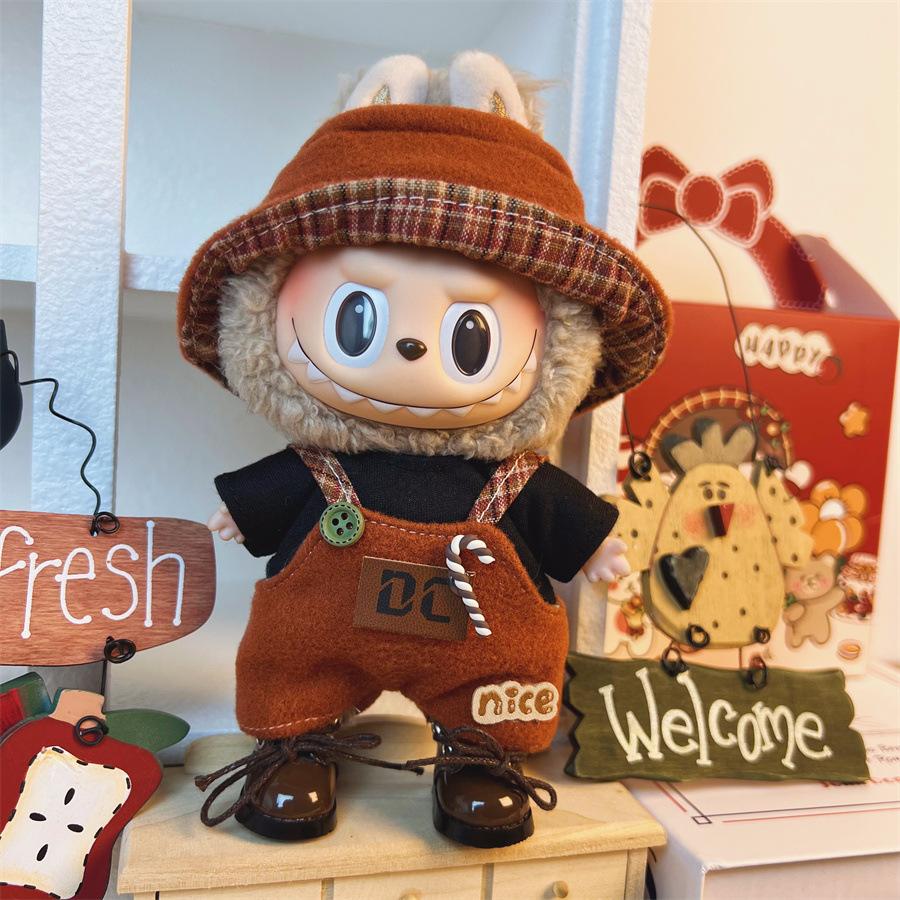 

17см Одежда для куклы Лабубу Модный наряд для плюшевых игрушек 17cm brush cloth